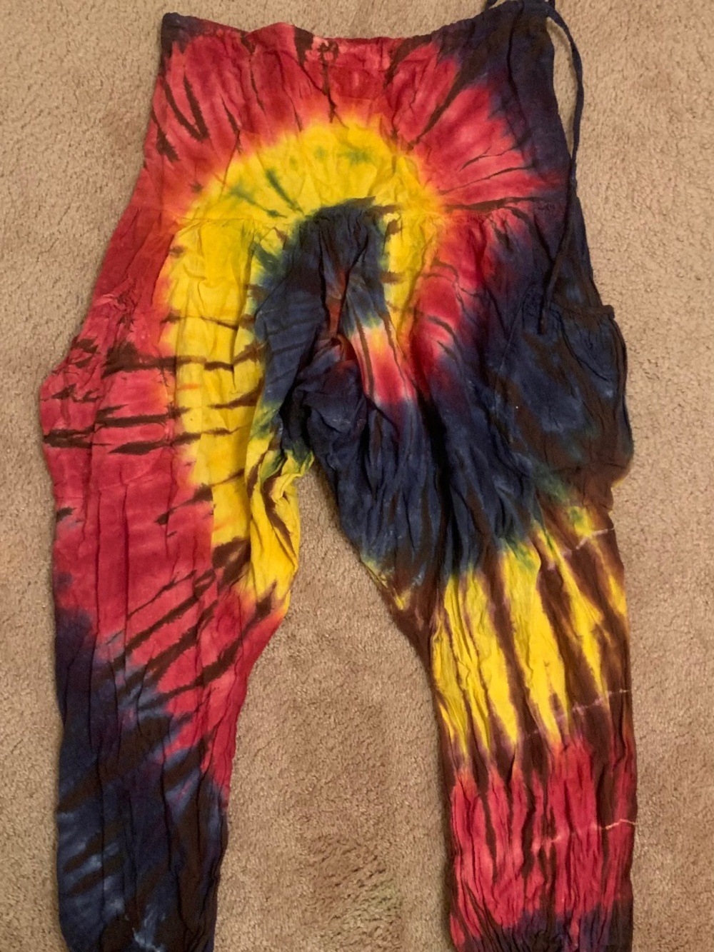 Nongluck Tye-Dye Harem Pants